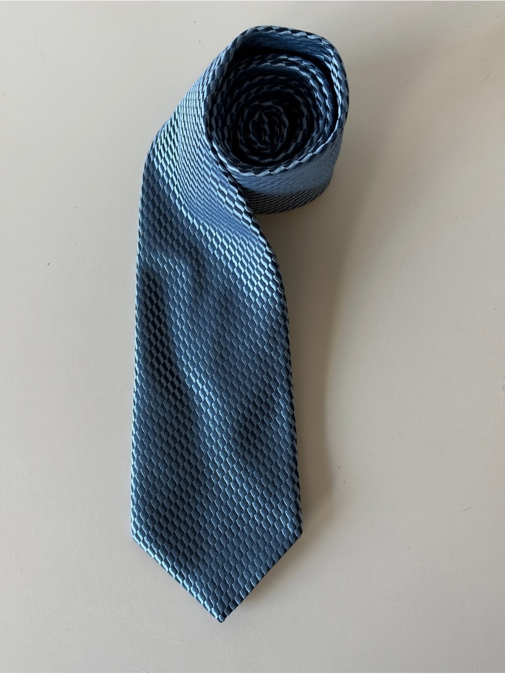 Charvet Blue Textured Silk Tie